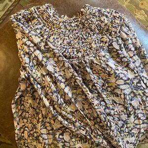 💓Ralph Lauren 🏇polo bouncy brown floral romantic top💓